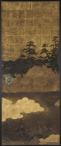松树、水和云，江户时代，17世纪。 作者 不明