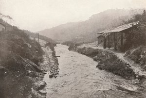 Pirahy导流：从隧道出口向下观看。 1914年。 作者 不明