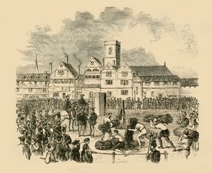执行地点，旧史密斯菲尔德，1890年。 作者 不明
