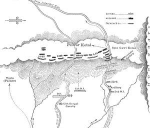 Peiwar Kotal进攻计划，1878年12月2日，c1880 作者 不明