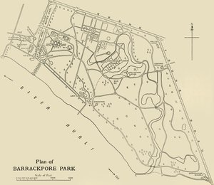 Barrackpore公园规划，1925年。 作者 不明