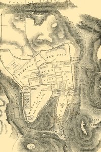1890年第一个基督教世纪的耶路撒冷计划。 作者 不明