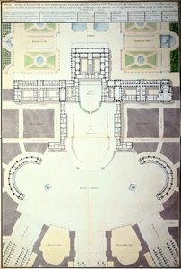 1780年法国凡尔赛宫改造计划 作者 不明