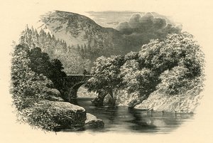 北威尔士的Aberglaslyn桥，建于1890年。 作者 不明