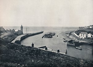 Porthleven-港口和Look望台，1895年 作者 不明