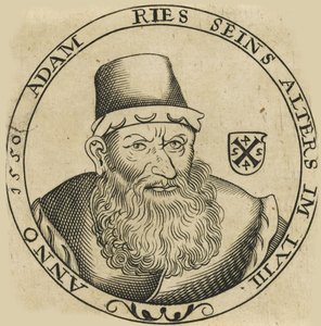 亚当·里斯（Adam Ries）肖像149293-1559，ca。 1600。 作者 不明