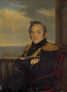 米哈伊尔·拉扎列夫海军上将的肖像1788-1851，十九世纪中叶 作者 不明