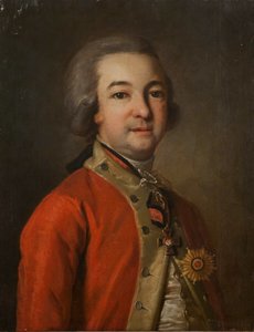 亚历山大·赫拉波维斯基（Alexander Khrapovitsky）的肖像1749-1801年，参议员和作家，十八世纪下半叶。 作者 不明