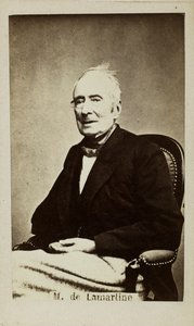 Alphonse de Lamartine 1790-1869的肖像，1860年代。 作者 不明