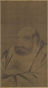 菩提达摩的画像，14世纪。 作者 不明