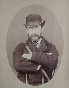 卡米耶-圣桑斯的肖像 1835-1921年，1870年。 作者 不明