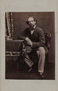 查尔斯-狄更斯1812-1870年的肖像，1860年代。 作者 不明