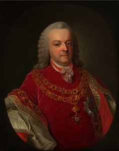 弗朗西斯·埃斯特拉奇·德·加兰塔伯爵的肖像1715-1785年。