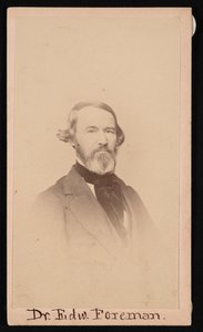 爱德华-R-福尔曼博士的肖像，1808-1885年，1876年之前。 作者 不明
