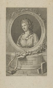 Elisa von der Recke肖像（1754-1833），1792年。 作者 不明