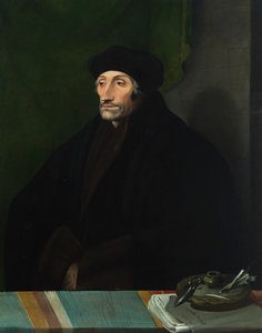 鹿特丹的伊拉斯谟1467-1536的肖像，16世纪。 作者 不明