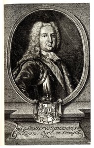 恩斯特·约翰·冯·比隆（Ernst Johann von Biron）1690-1772年的肖像，库尔兰和塞米加利亚公爵和俄罗斯帝国的摄政王 作者 不明