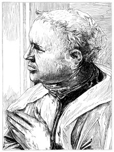 Fra Lippo Lippi的肖像，佛罗伦萨文艺复兴时期的画家，15世纪，1882年 作者 不明