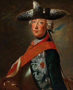 普鲁士的腓特烈二世1712-1786年的画像。 作者 不明
