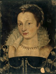 加布里埃尔-德-埃斯特雷斯1573-1599年的肖像，约1590年。 作者 不明