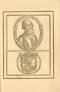 赫尔南·科尔特斯（HernánCortés）1485-1547年肖像，附有徽章，1588年。 作者 不明
