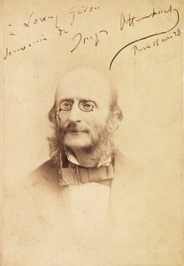 雅克-奥芬巴赫1819-1880年的画像，1878年。 作者 不明
