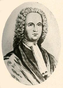 詹姆斯·洛根（James Logan）的肖像，穿着假发和司法长袍，1745年在宾夕法尼亚州穿着，1937年。 作者 不明