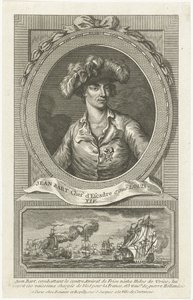 让·巴特（Jean Bart）肖像（1650-1702），1694年。 作者 不明