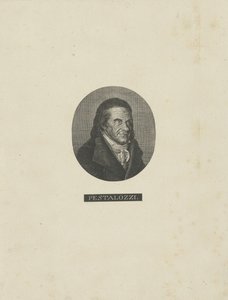 约翰·海因里希·佩斯塔罗齐的肖像1746-1827，c。 1830年。 作者 不明
