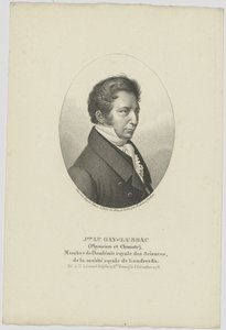约瑟夫·路易斯·盖伊·吕萨克的肖像1778-1850，c。 1824年。 作者 不明
