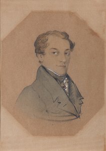 康德拉蒂·费奥多罗维奇·赖利耶夫（Kondraty Fyodorovich Ryleyev）的肖像，1795-1826，十九世纪第一季度 作者 Unbekannt