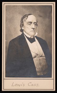 刘易斯-卡斯1782-1866年的画像，1866年之前。 作者 不明