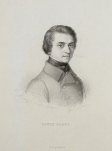 路易-布朗的肖像 1811-1882年，1845年。 作者 不明