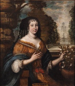 马德琳·德·科德里（Madeleine deScudéry）1607-1701年肖像，十七世纪。 作者 不明