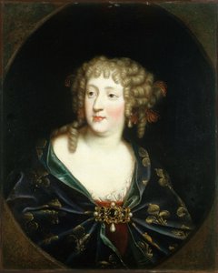 西班牙的玛丽亚-特蕾莎1638-1683年的肖像，法国女王，约1675年。 作者 不明