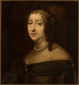 玛丽-路易丝-贡萨加的肖像，1611-1667年，波兰女王，17世纪中期。 作者 不明