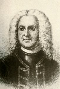 殖民地州长帕特里克·戈登（Patrick Gordon）的肖像，摄于1937年，c1690年。 作者 不明
