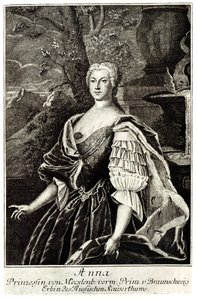 沙皇伊凡六世母亲安娜·利奥波多夫娜（Anna Leopoldovna）公主的肖像1718-1746 作者 不明