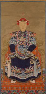 乾隆皇帝肖像，十九世纪。 作者 不明