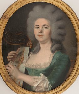 罗莎莉-杜加松1755-1821的肖像，1787年。 作者 不明