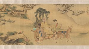 少宇扮成刘伶的画像，约1795年。 作者 不明