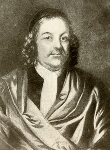 西蒙·布拉德斯特（Simon Bradstreet）的肖像，穿着长袍和帽子，c1640，1937年。 作者 不明