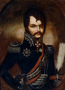 瓦西里·奥尔洛夫·丹尼索夫的肖像1775-1843 作者 不明