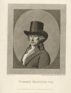 Warren Hastings, Esq.的画像，出版。1795. 作者 不明