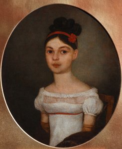 Yelizaveta Fyodorovna Ozerova的肖像，内格·扎格里亚兹（NéeZagryazyskaya）1800-1885，c。 1815年 作者 不明