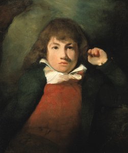 一个男孩的画像，约1800年。 作者 不明