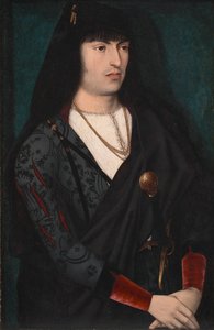 一个男人的肖像，c。 1480-1500。 作者 不明