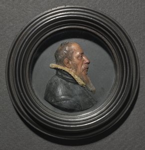 1600年代中期，黑色男子肖像。 作者 不明
