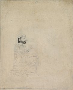 坐着的人的肖像c。 1830-1850年。 作者 不明