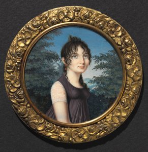 女人的画像，c。 1805。 作者 不明